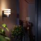 Preview: Philips Hue White Ambiance Tuar LED Wandleuchte Outdoor Edelstahl